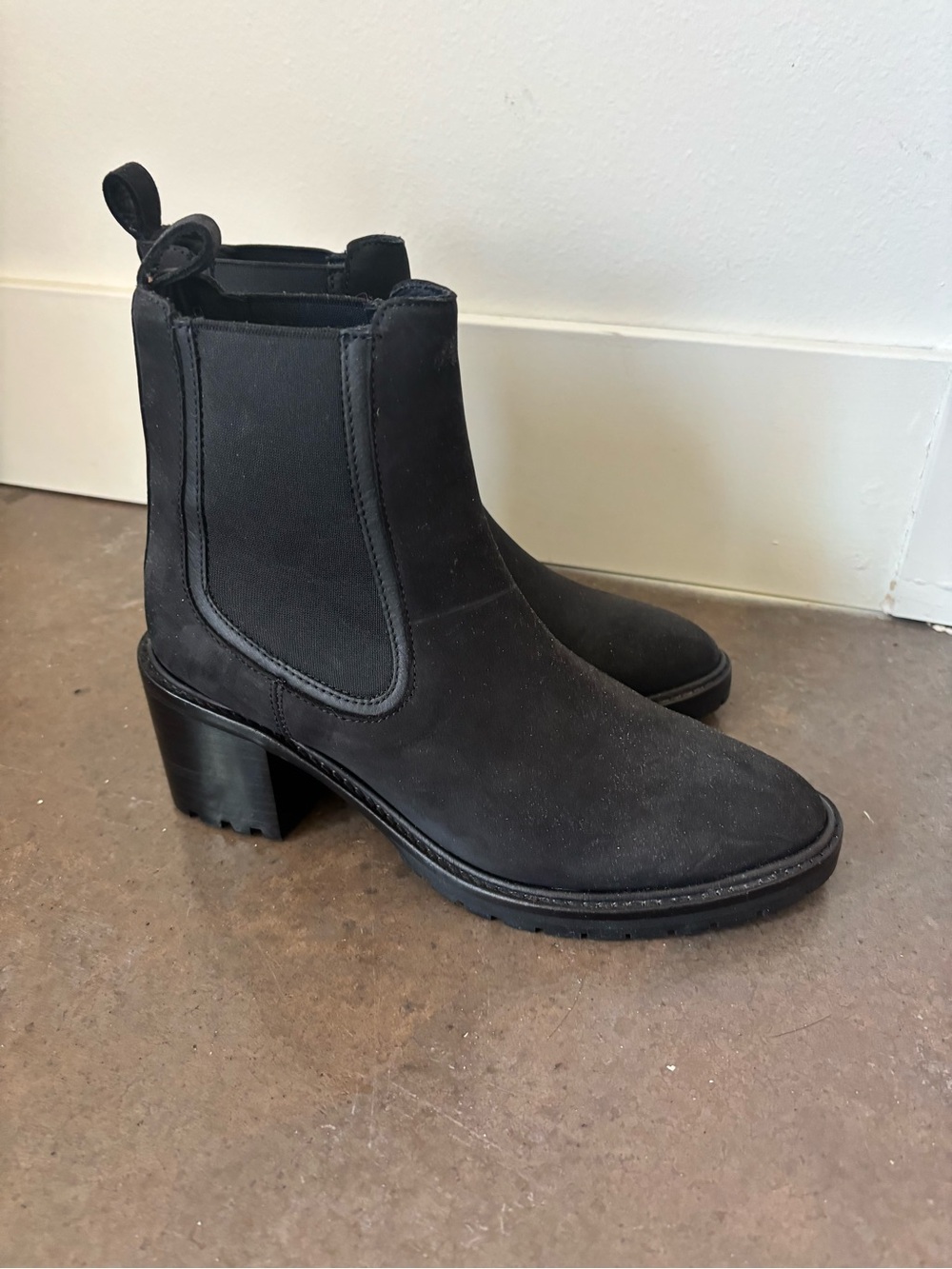 Thursday Boot Company Black Chelsea Heeled Ankle Boots - Picture 2 of 5